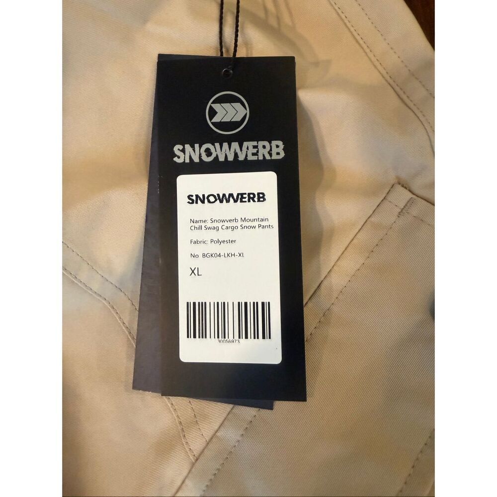 Snowverb Women's Mountain Chill Swag Cargo Pockets Baggy Snow Pants Xl — image 5 of 6